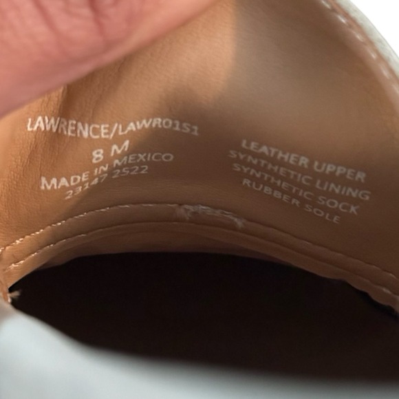 Steve Madden Womens Platform Lawerence Loafers Bone Leather Gold Accents Size 8 - Picture 9 of 10